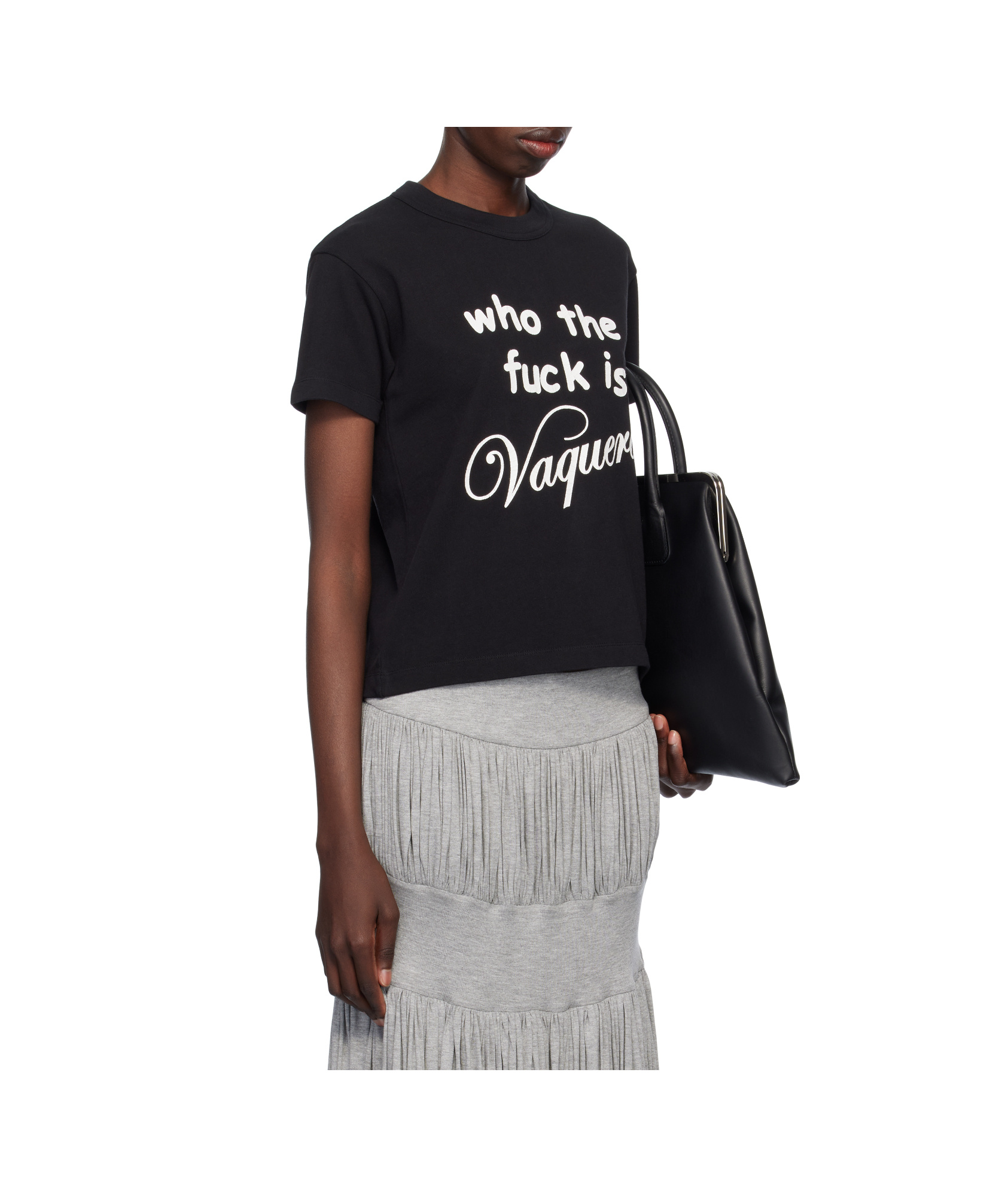 Vaquera Who Tf T-shirt In Black