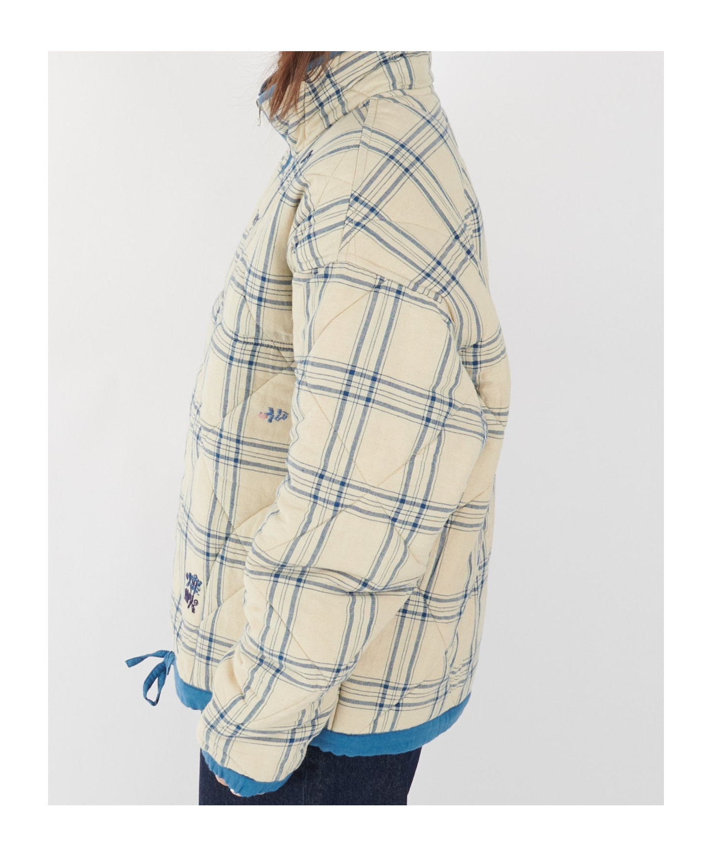 Story Mfg. Mineral Pullover French Gingham Interrupted In Neutral