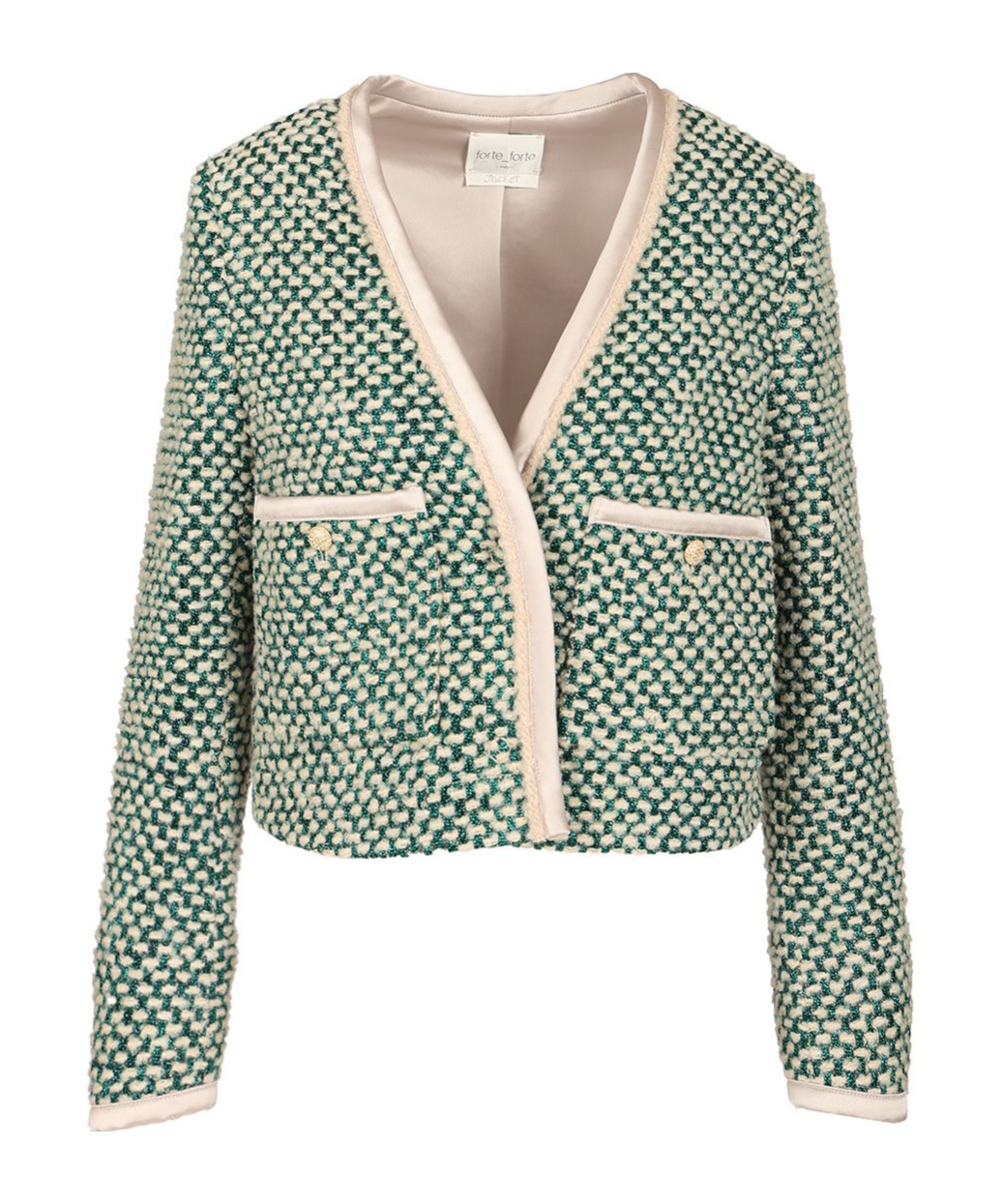 Forte Forte Tweed Jacket In Green