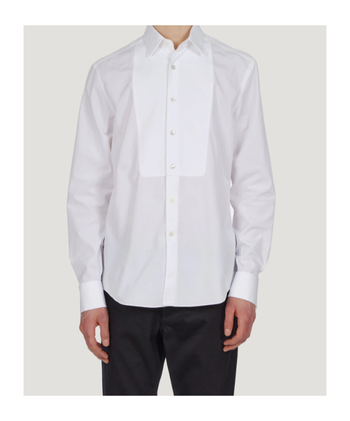 Ferragamo Tuxedo Shirt In White