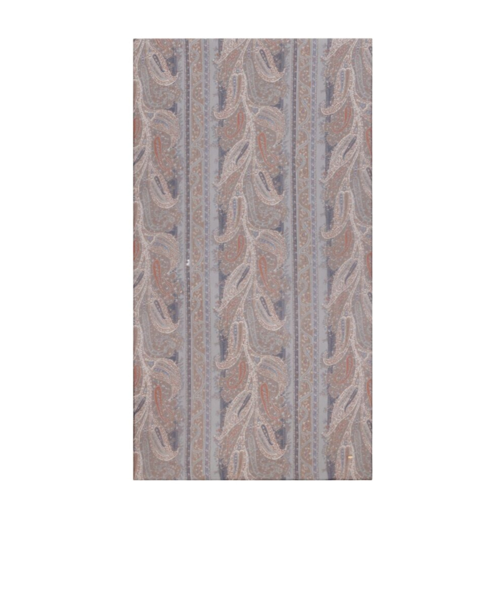 Saint Laurent Silk Crepe Scarf In Gray