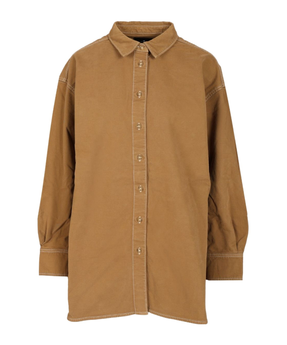 7 For All Mankind Nina Overshirt Shirts Brown In Brown