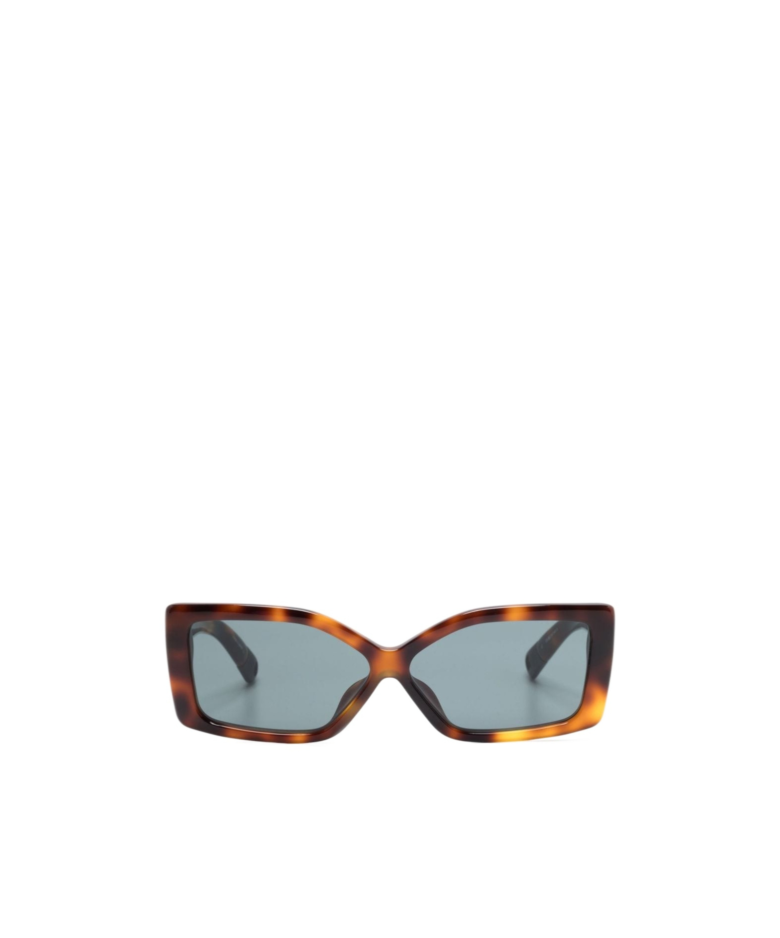 Jacquemus Womens Tortoiseshell Spiaggia Rectangle-frame Acetate Sunglasses In Gray