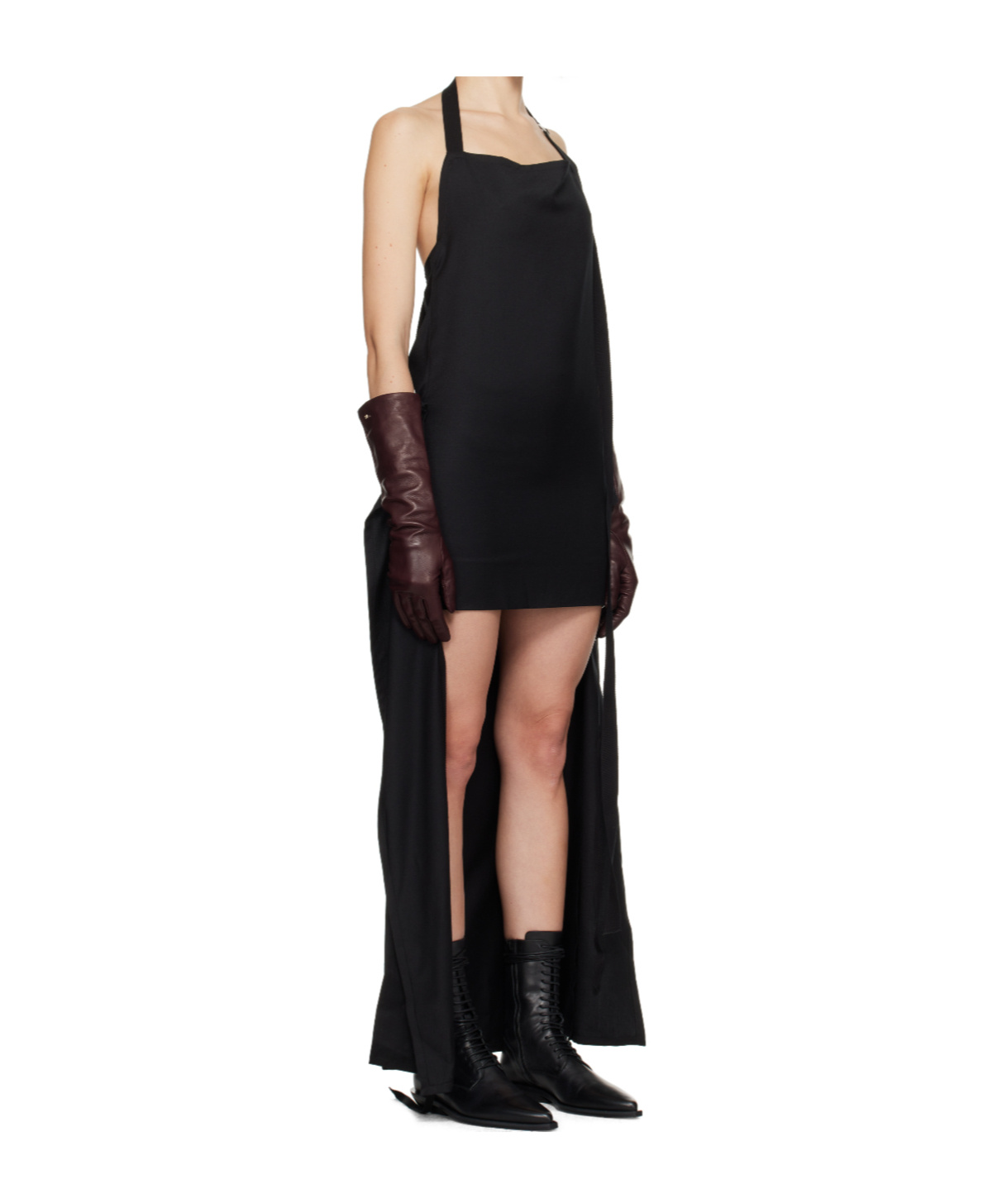 Ann Demeulemeester Neck-hanging Dress In Black