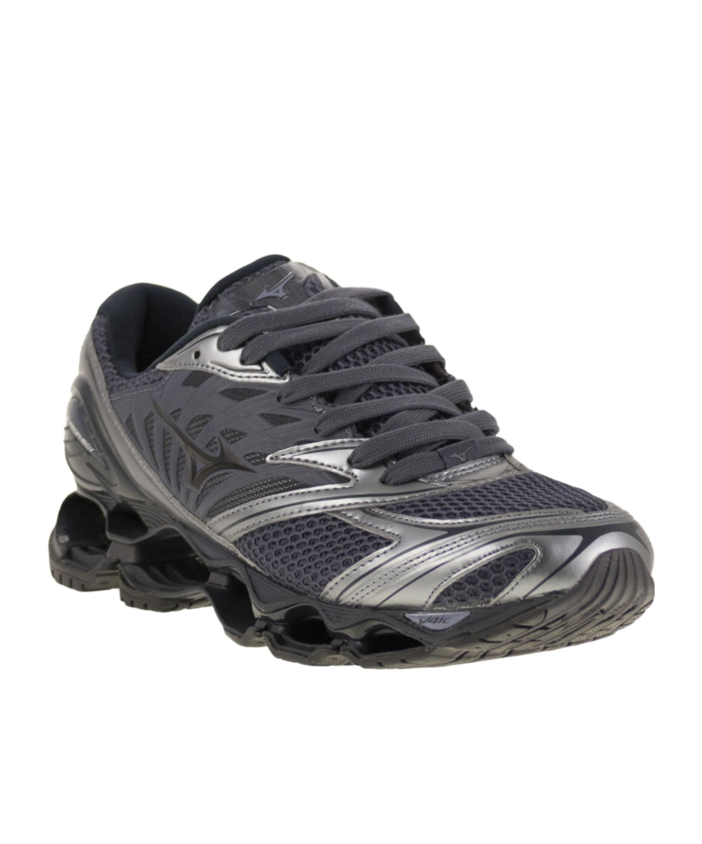 Mizuno Wave Print Sneakers With Advanced Technology In Black