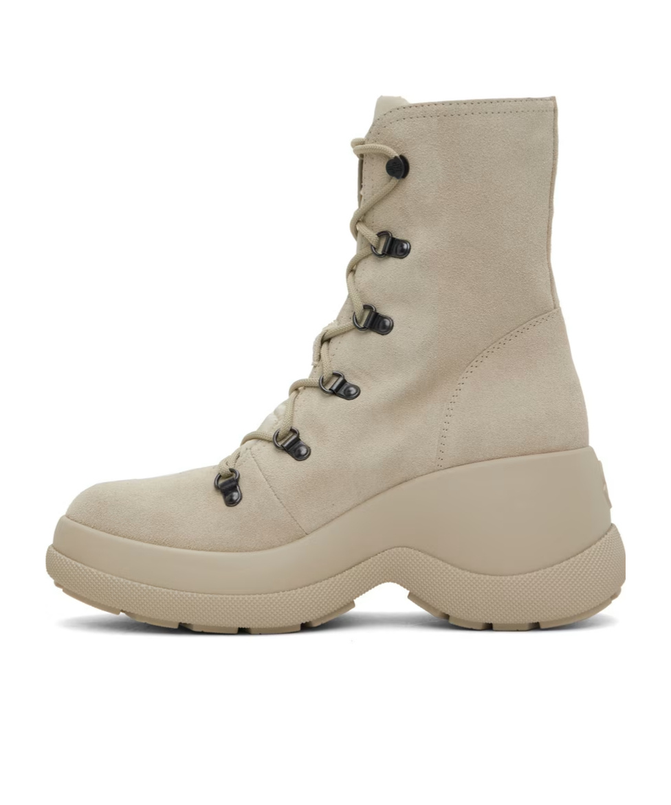 Moncler Resile Trek And Ankle Boots In Nude