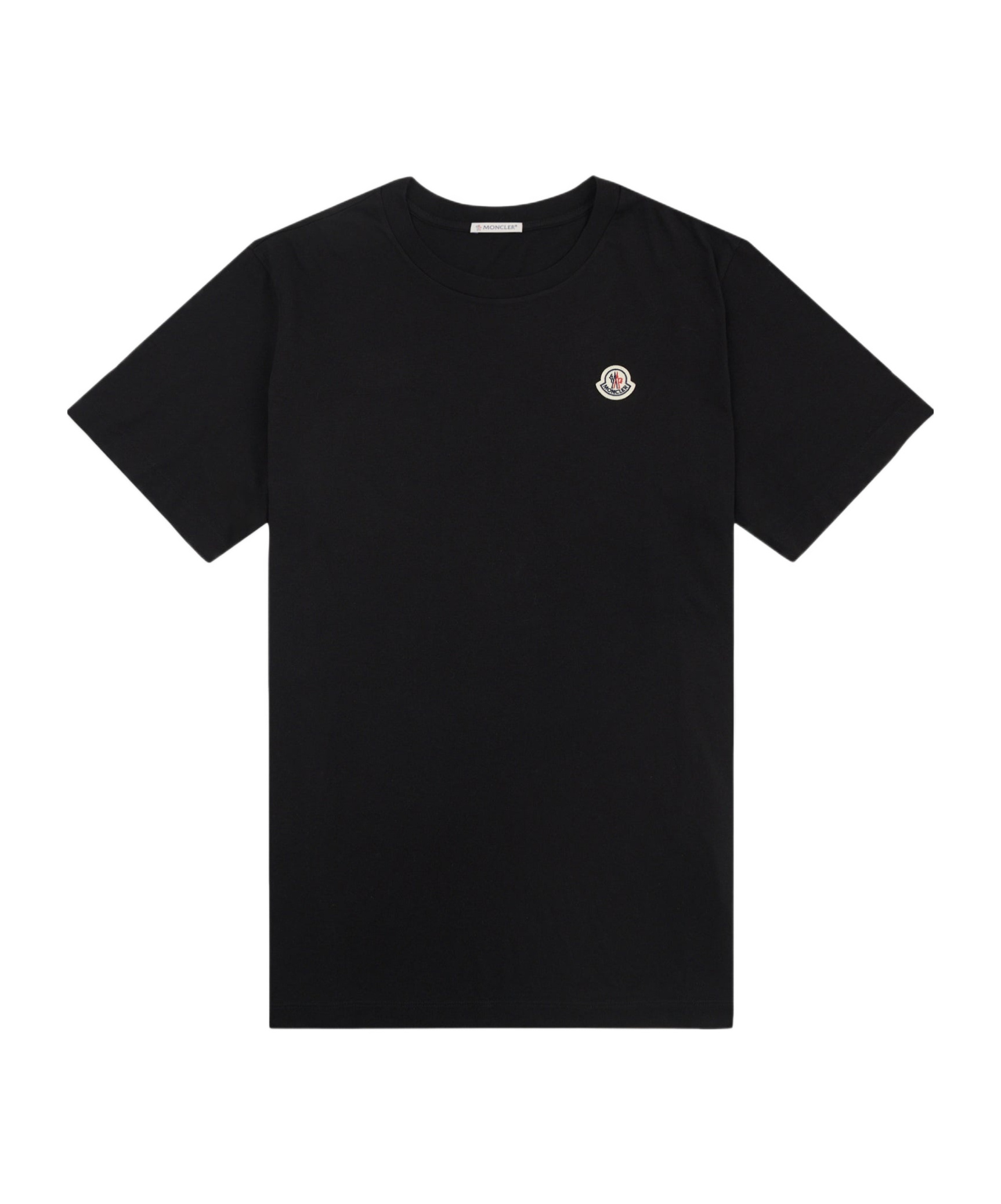 Moncler Logo-appliqué Cotton T-shirt In Black