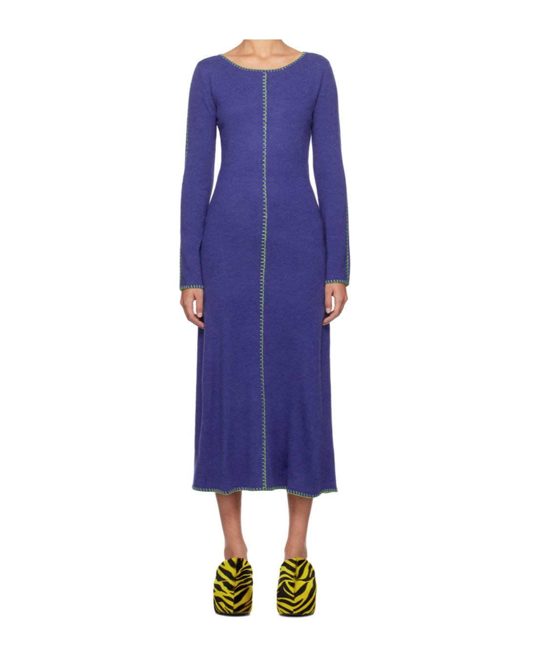 Simon Miller Round Neck Dress In Blue