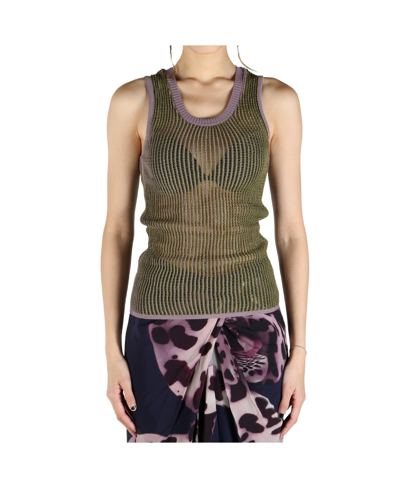 Dries Van Noten Tavita Top In Green