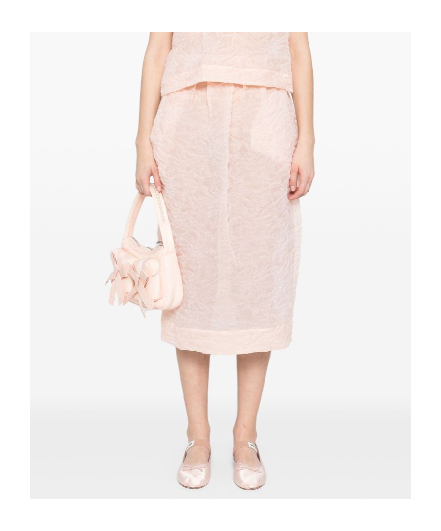 Simone Rocha Ruffle-waisted Skirt In Neutral