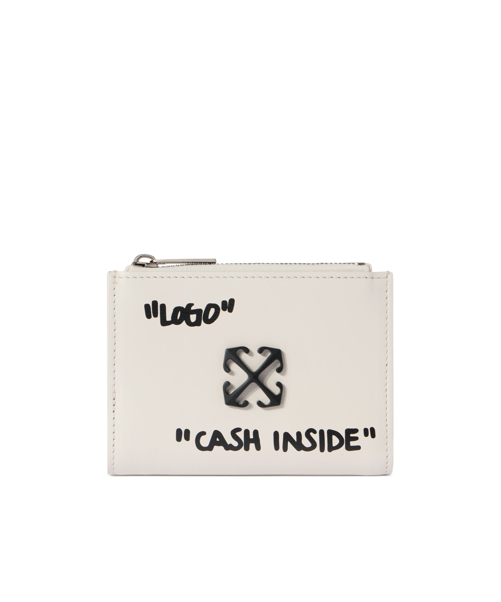 Off-white Jitney Logo Printed Zip-up Wallet