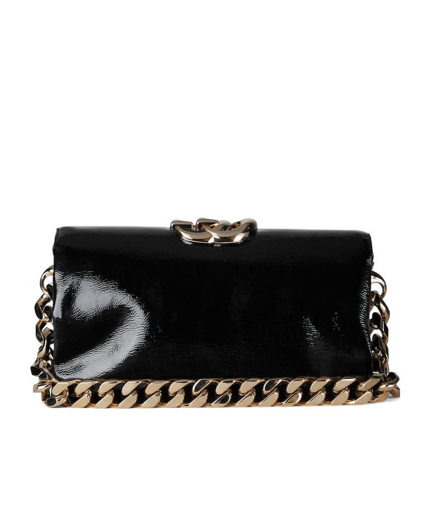 Gucci Small Double G Shoulder Bag In Black