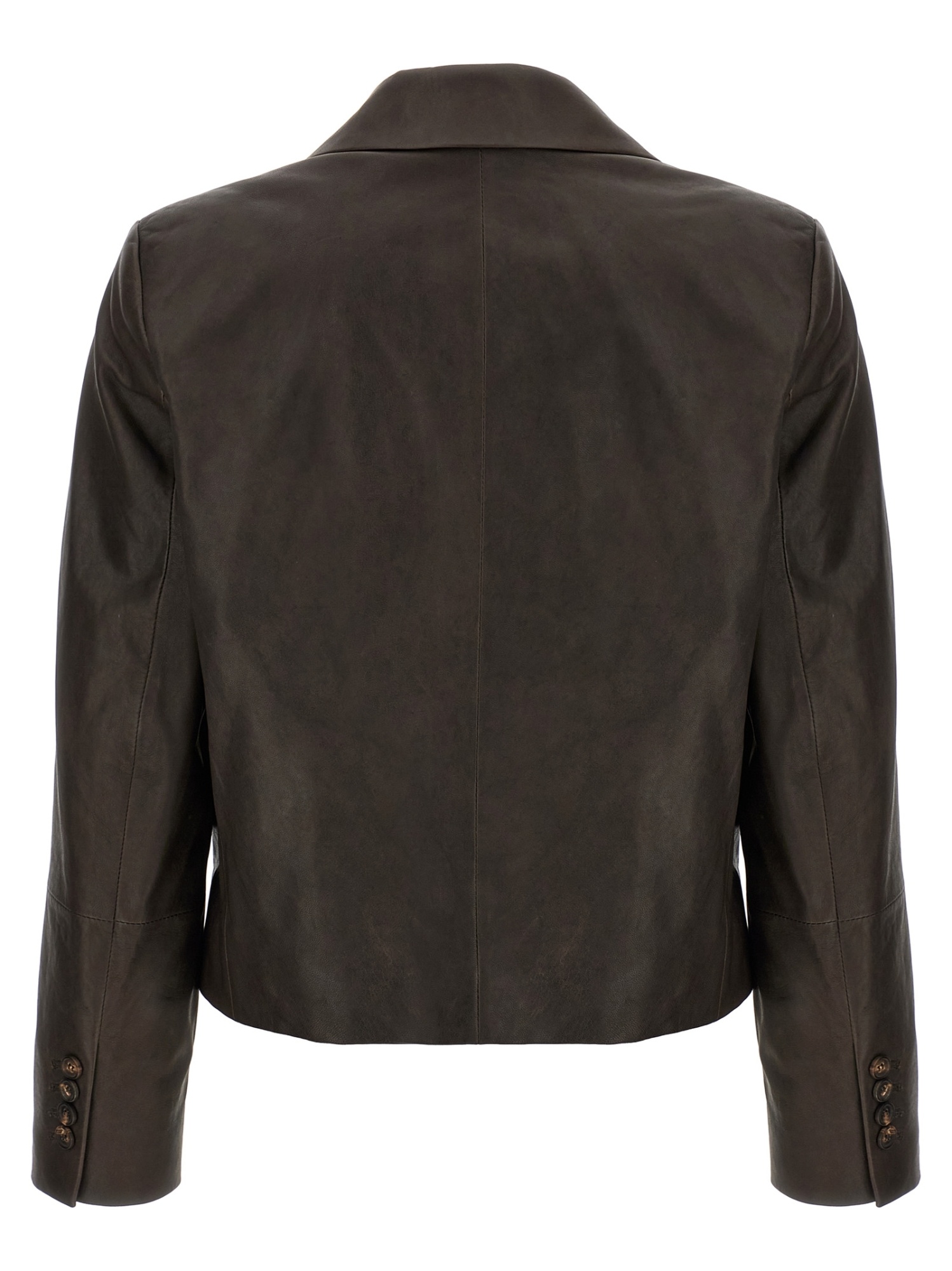Brunello Cucinelli Blazer Nappa Monile Blazer And Suits Brown In Green