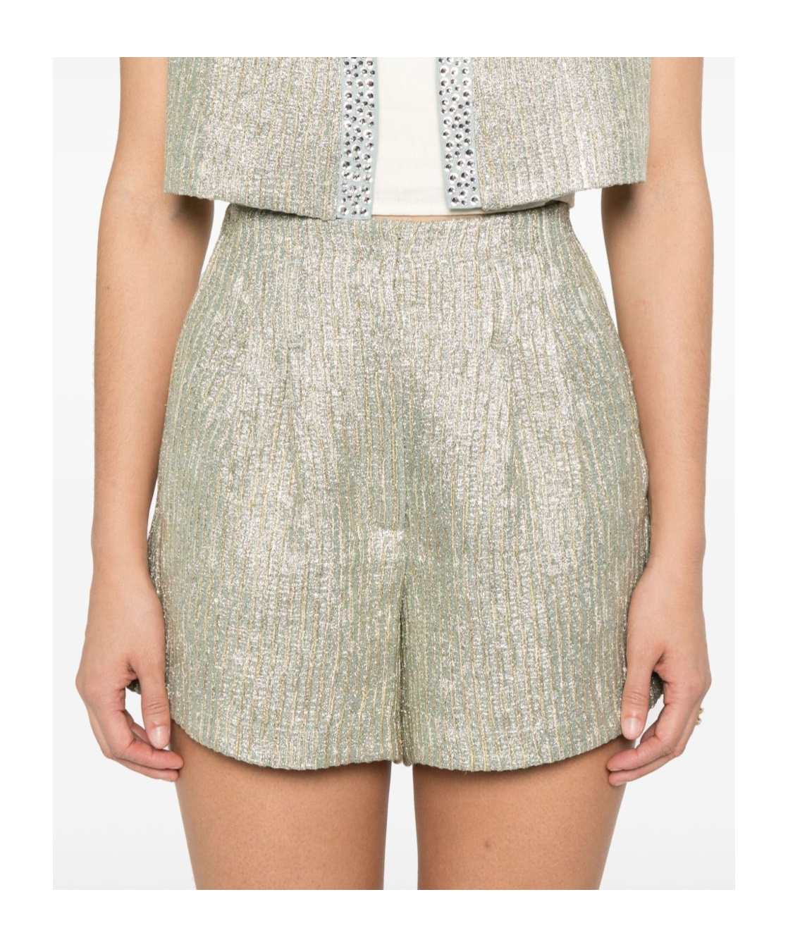 Shop Forte Forte Pocket Shorts In White
