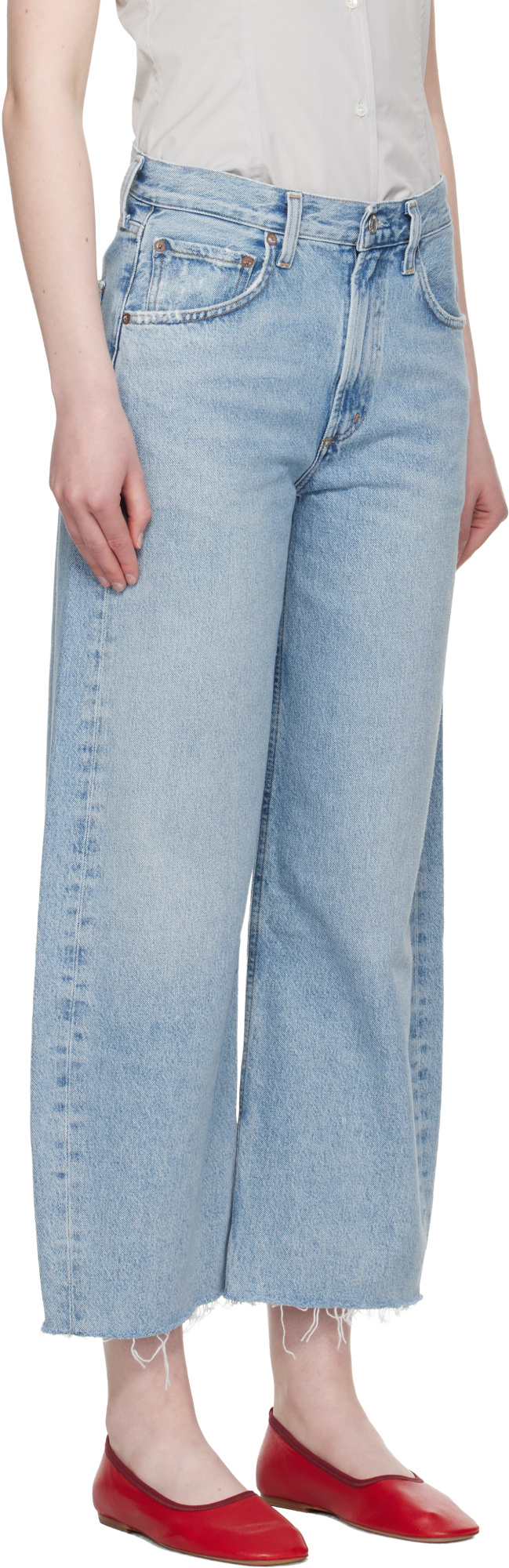 Agolde Low Curve Fray Jeans