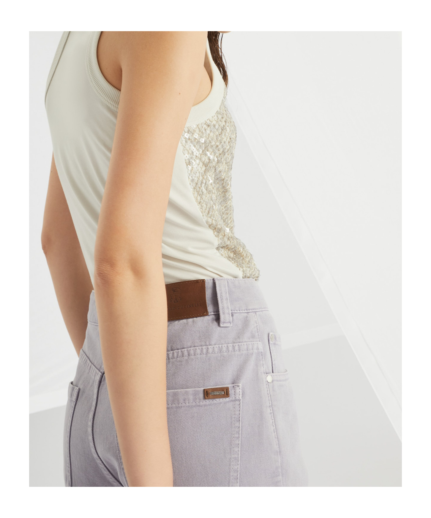 Brunello Cucinelli Flared Jeans In Gray