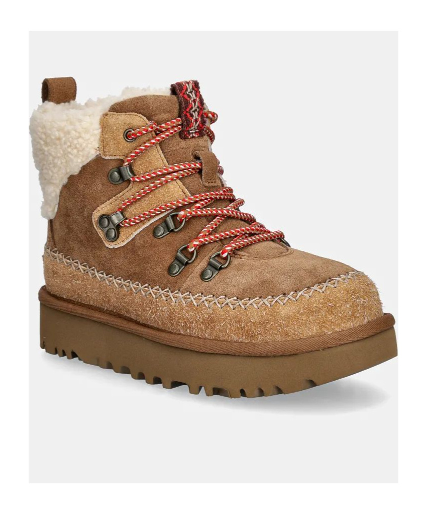 Ugg Lacing Short Boots In Brown