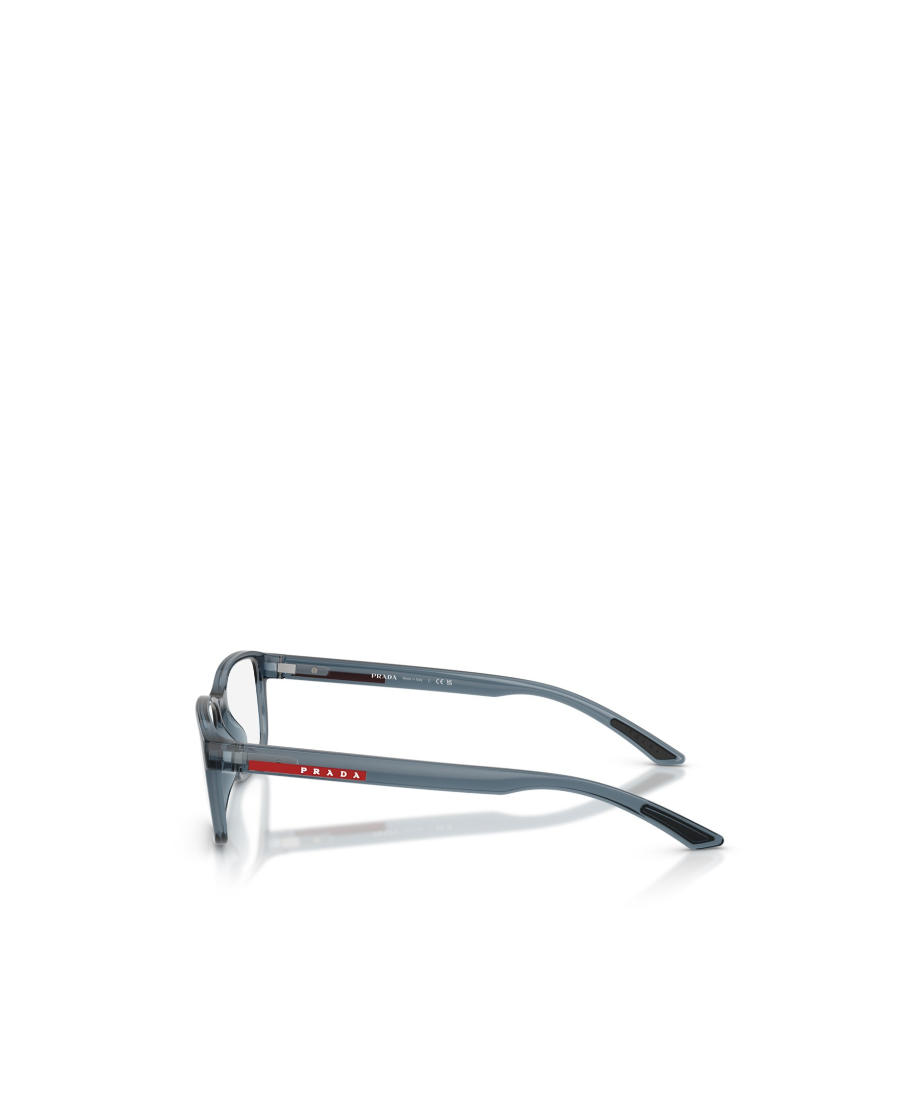 Prada Full Frame Plain Mirror In Gray