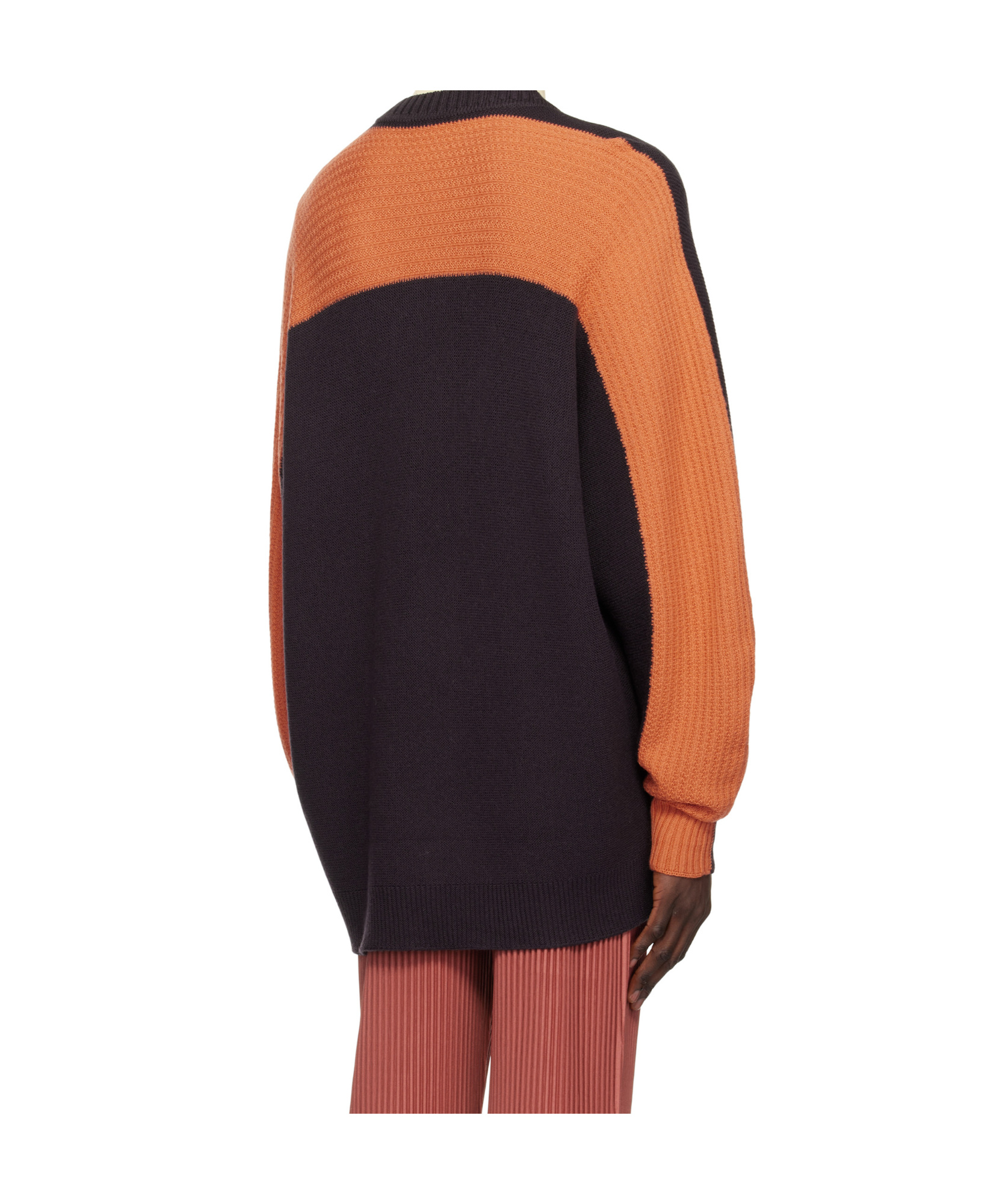 Issey Miyake Long Sleeve Sweater In Black