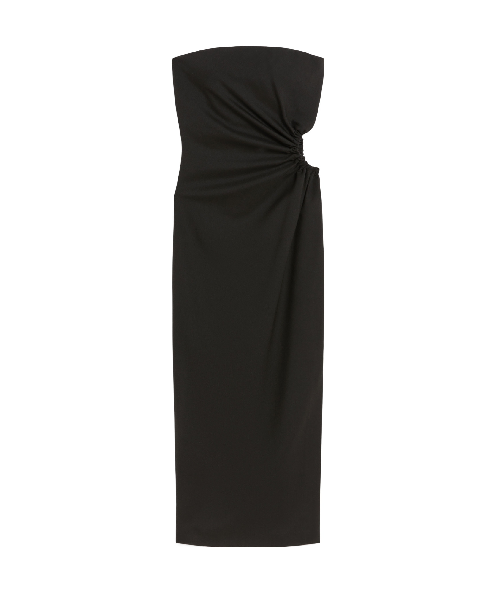 Max Mara Strapless Dress In Black