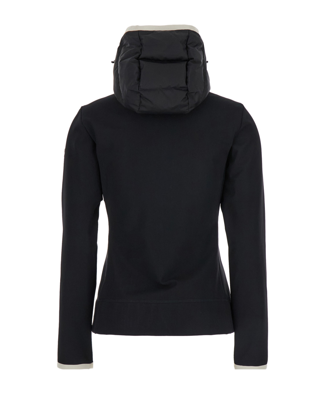 Moncler Grenoble Women Padded Sweatshirt With Hood And Zip In Black