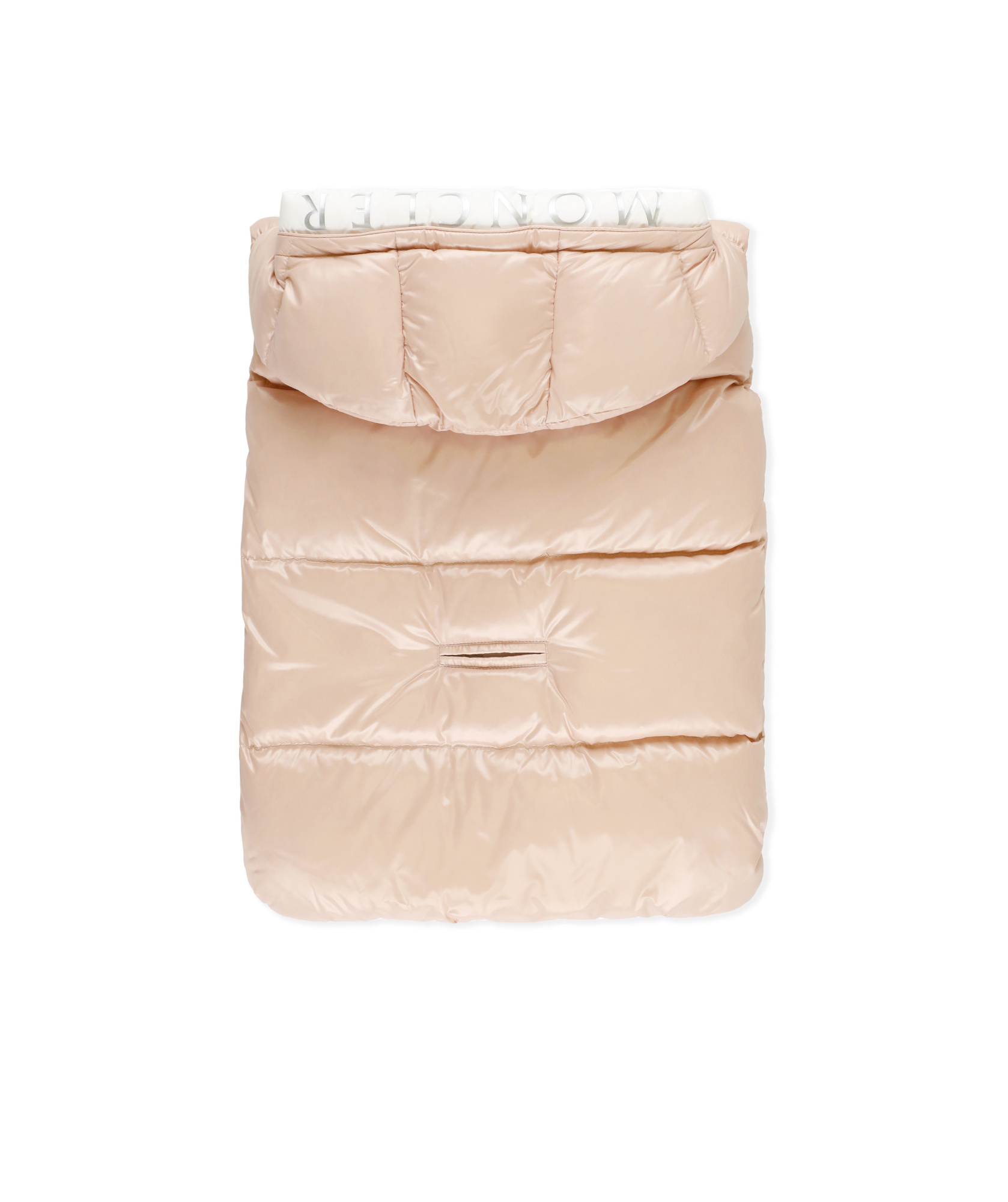 Moncler Logo Print Holding Bag In Nude