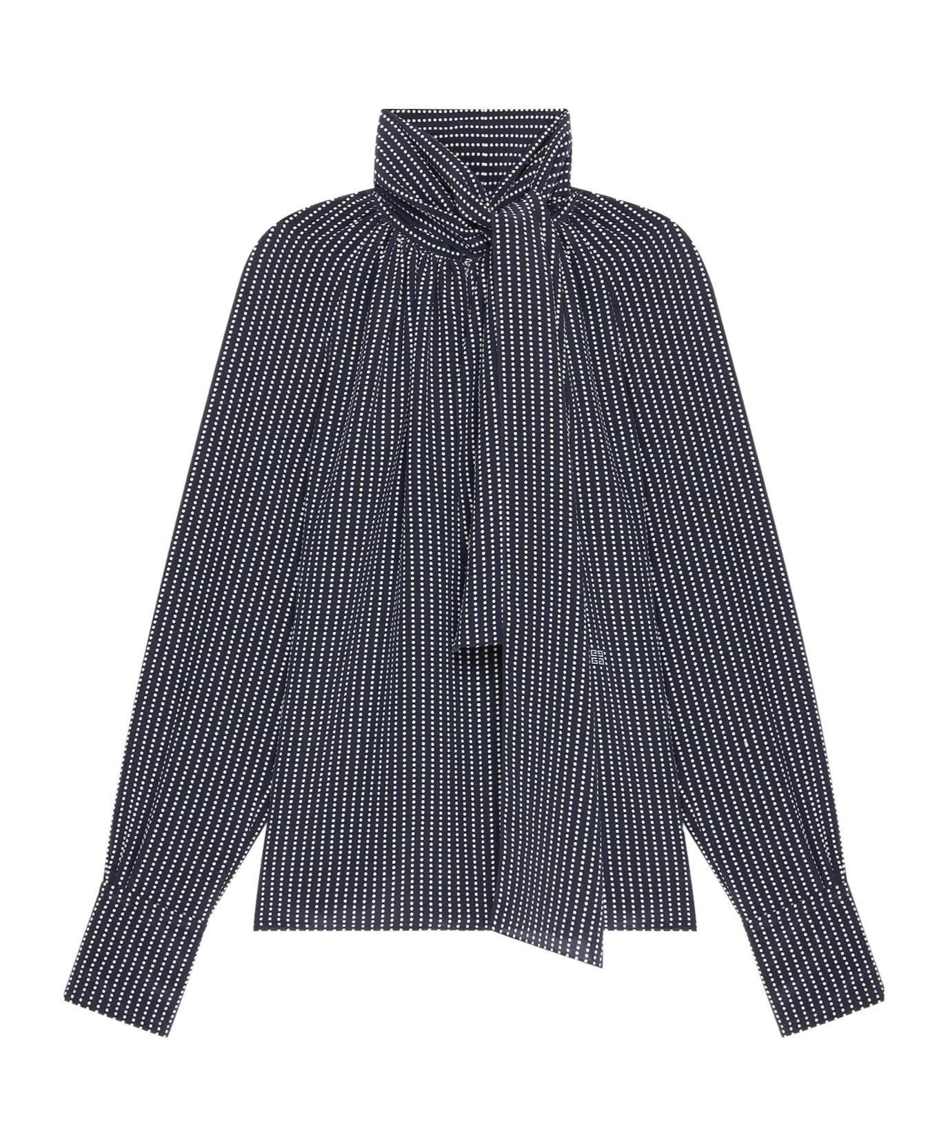 Givenchy Polka Dots Printed Blouse In Black