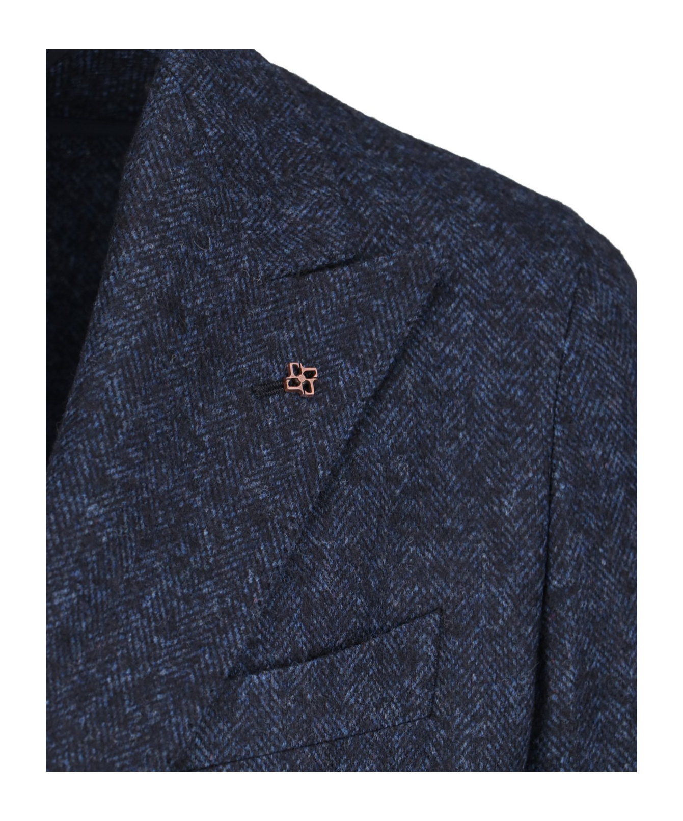 Tagliatore Tailored Double-breasted Jacket Front Pockets In Blue