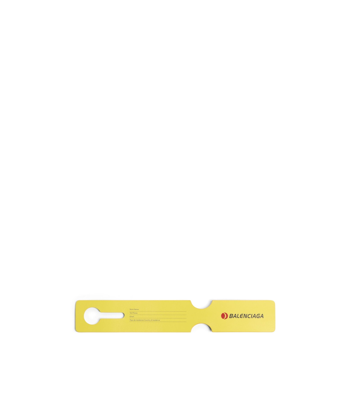 Balenciaga Charm/keychain Luggage Swing  In Yellow In Yellow