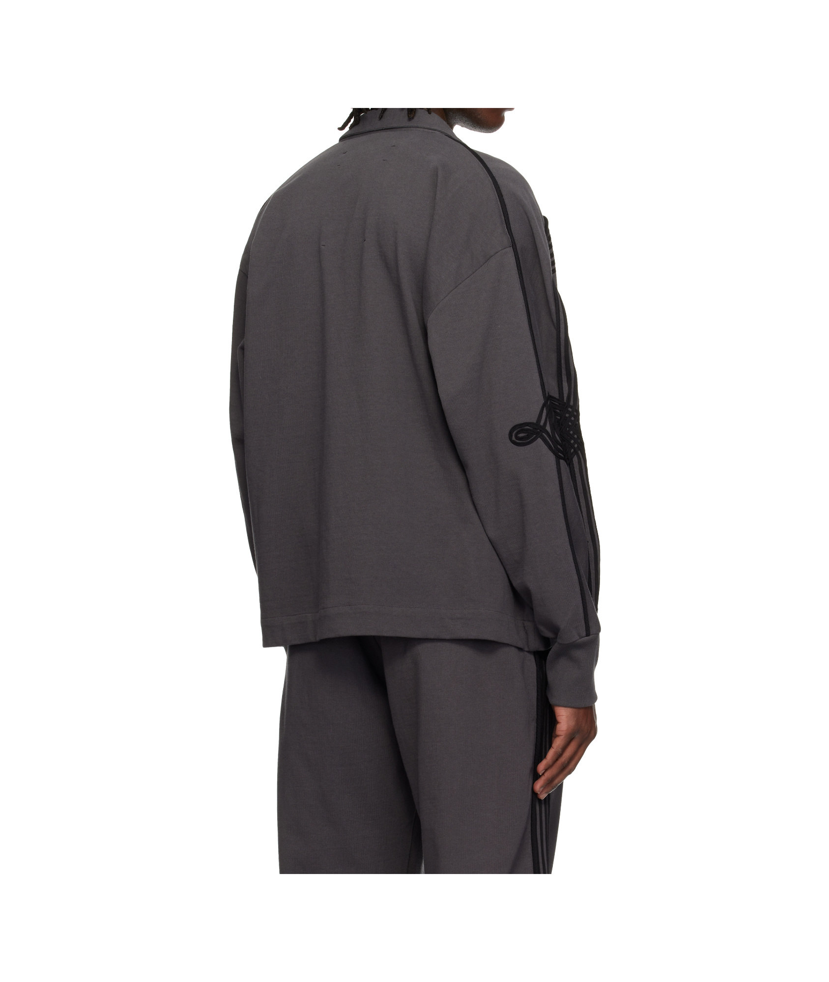 Song For The Mute Zip-up Casual Jacket In Black