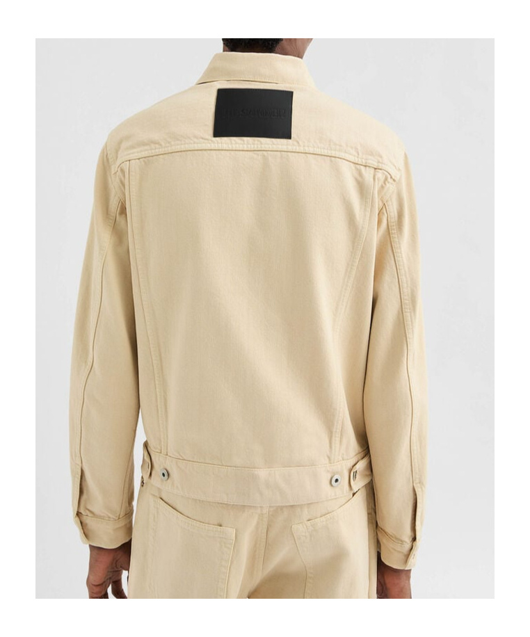 Jil Sander Denim Jacket In Brown