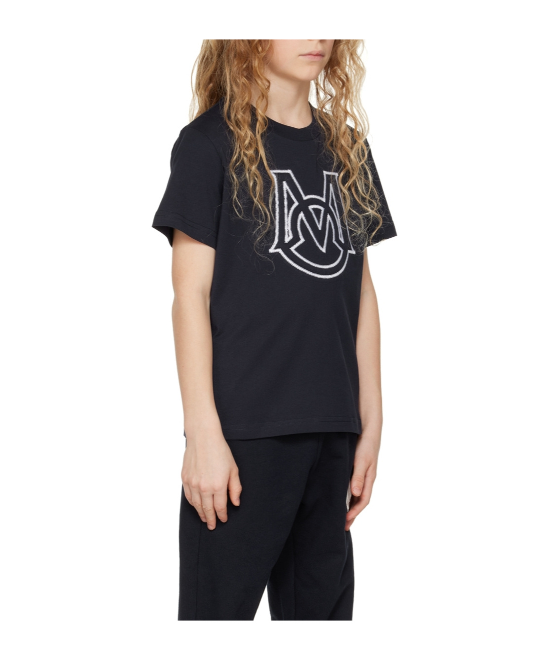 Moncler Item O-neck Short-sleeved T-shirt In Blue
