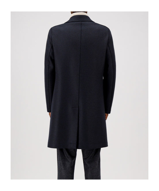 Harris Wharf London Oversize Double Breasted Coat In Blue