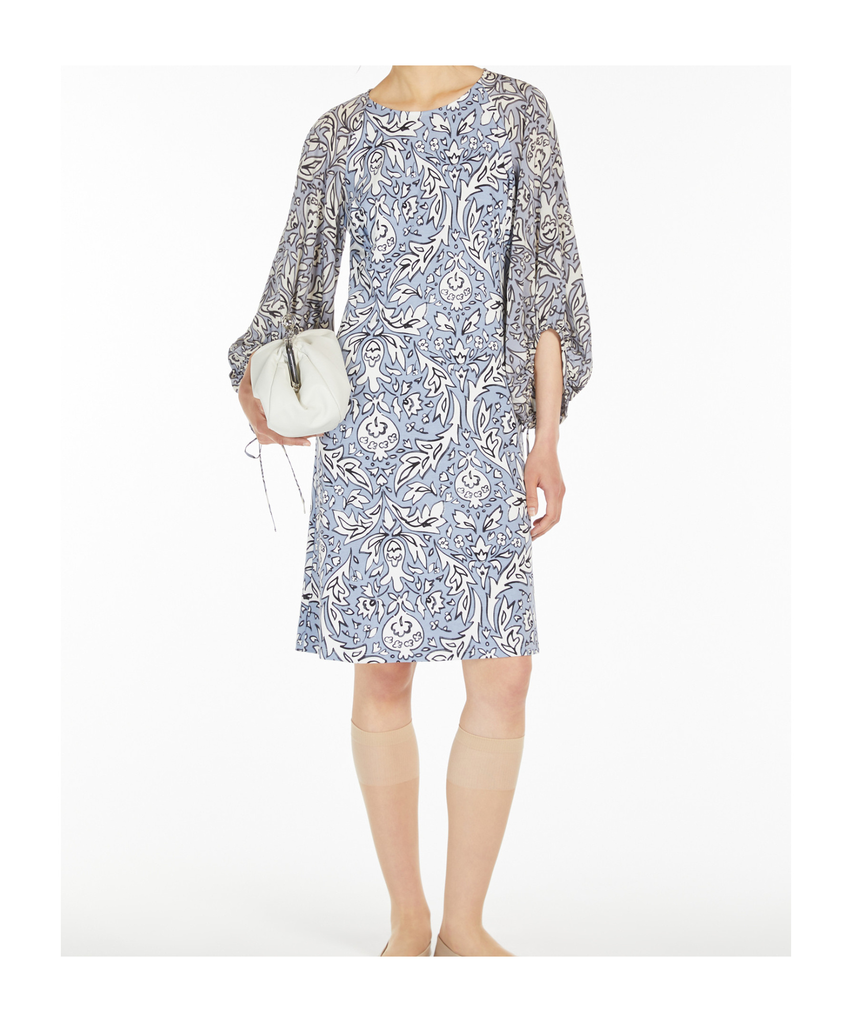 Weekend Max Mara Print Dress In Gray