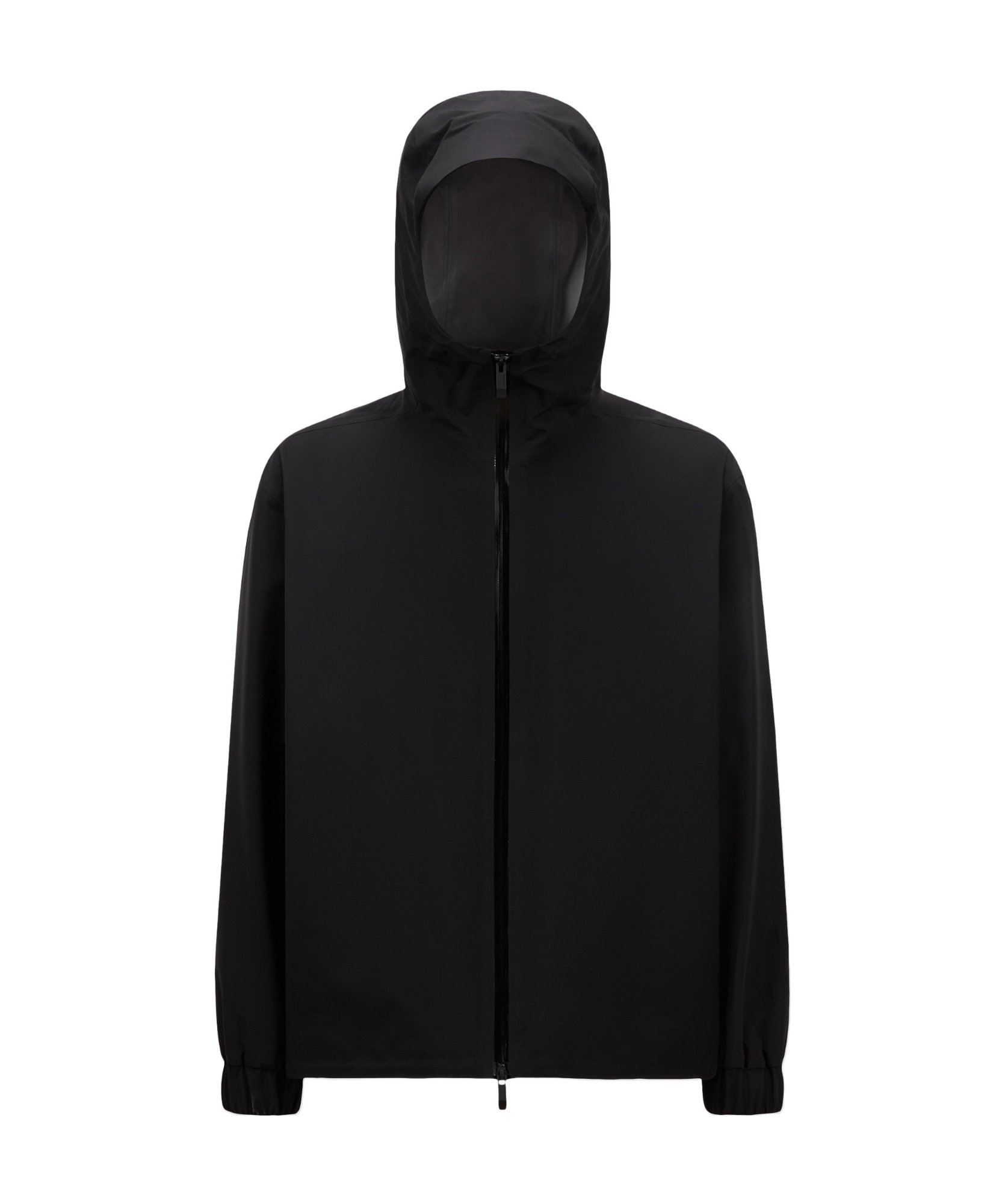 Moncler Hooded Casual Jacket In Black