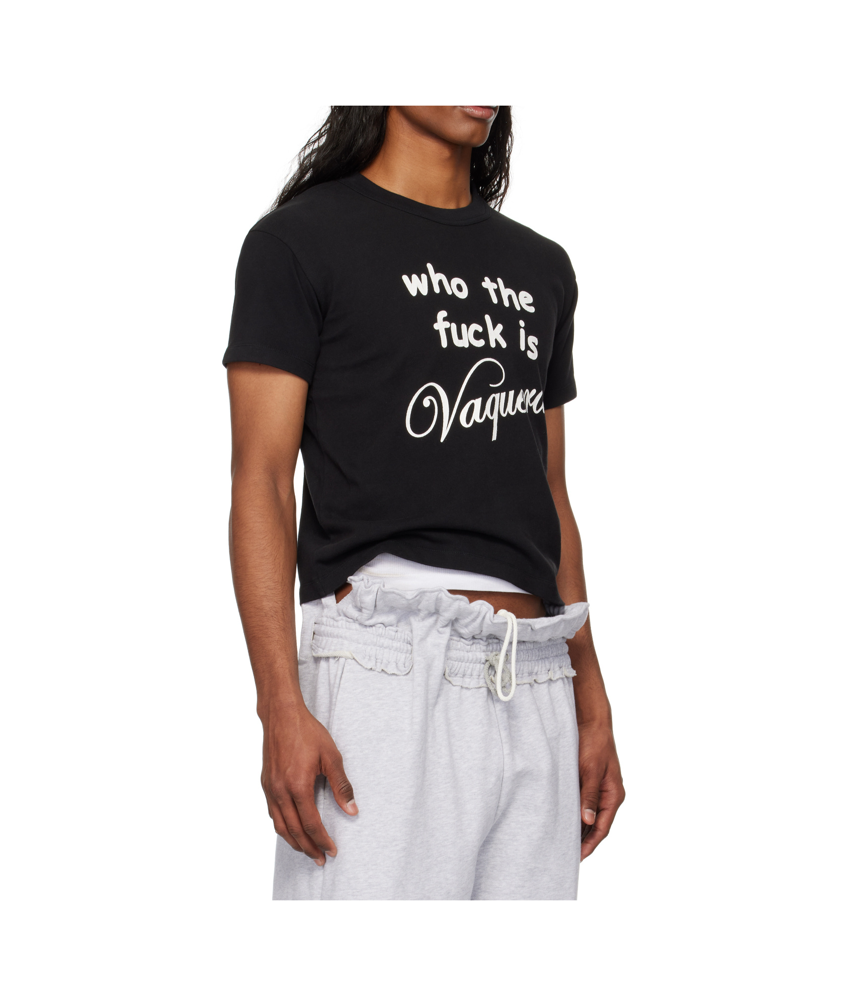 Vaquera Who Tf T-shirt In Black