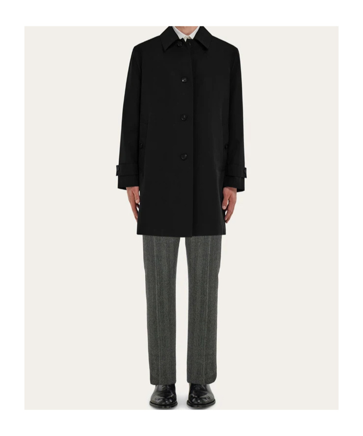 Ferragamo Wool Trousers In Brown