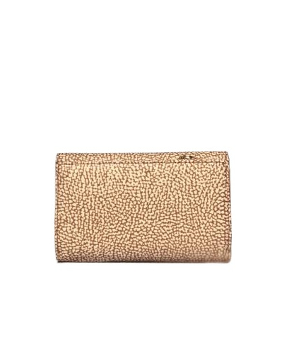 Borbonese Double Wallet In Nude