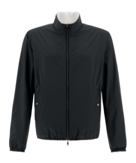 Herno Reversible Lightweight Jacket In Black