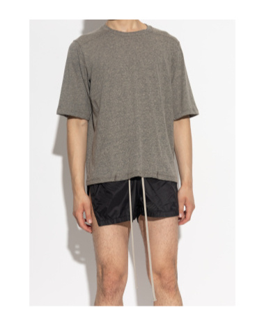 Rick Owens Drkshdw Crew Neck T-shirt In Gray