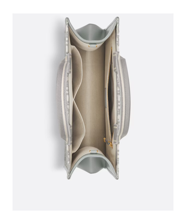 Dior Medium Book Tote Shoulder Bag In Gray