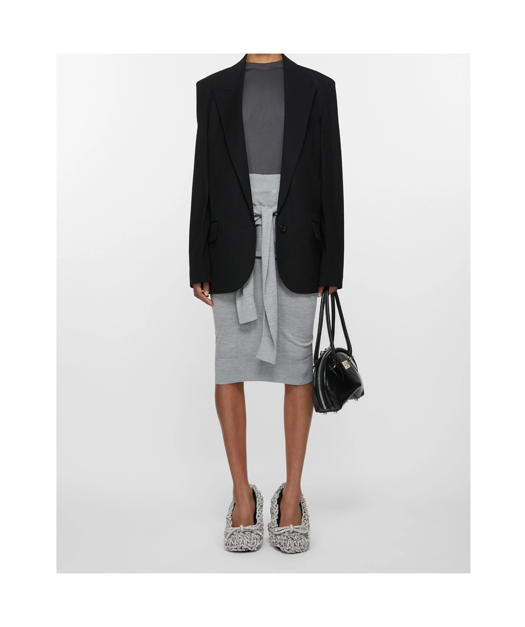 Acne Studios Single-breasted Peak-lapel Blazer In Black