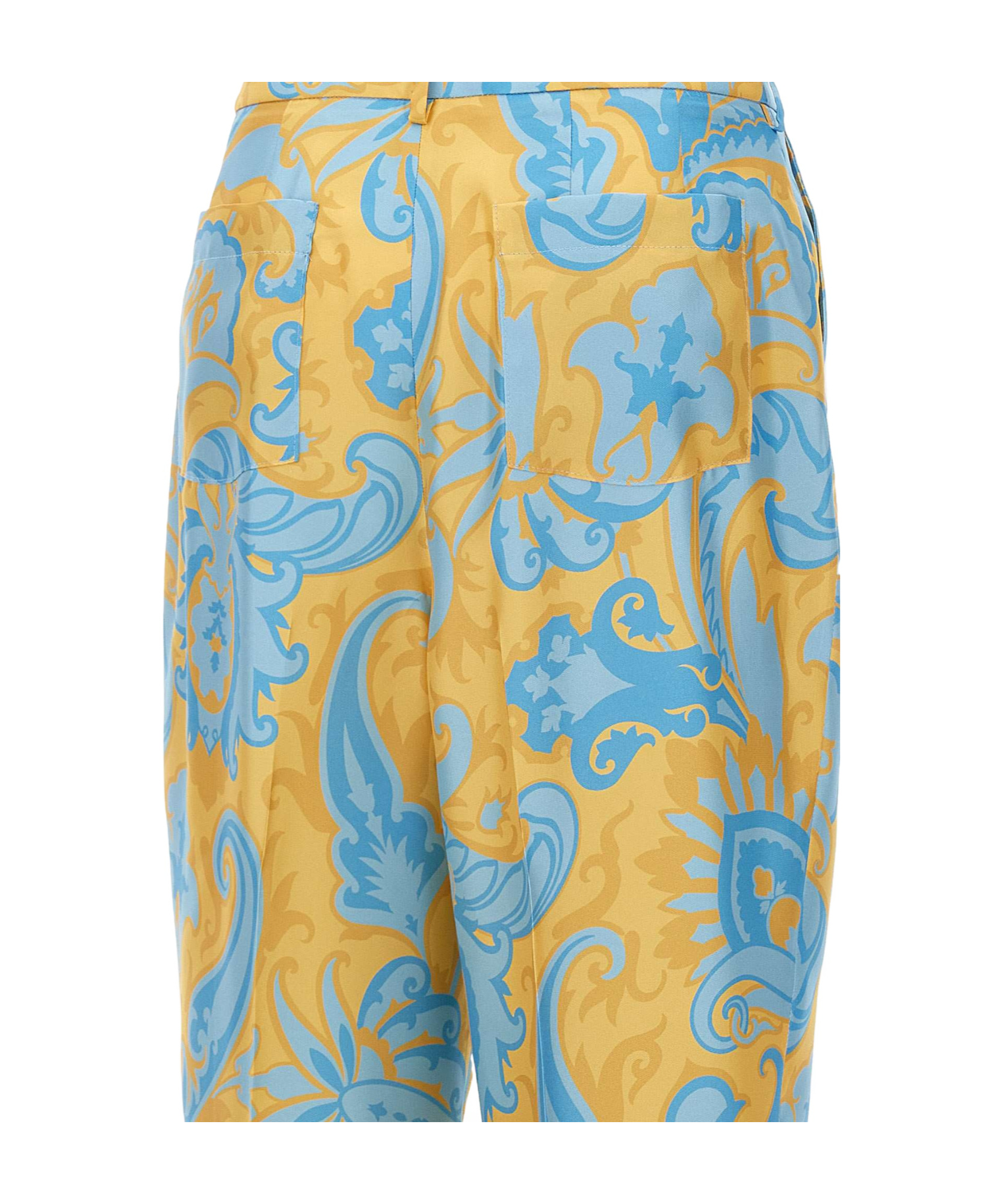 Etro Belt-loop Casual Pants In Blue