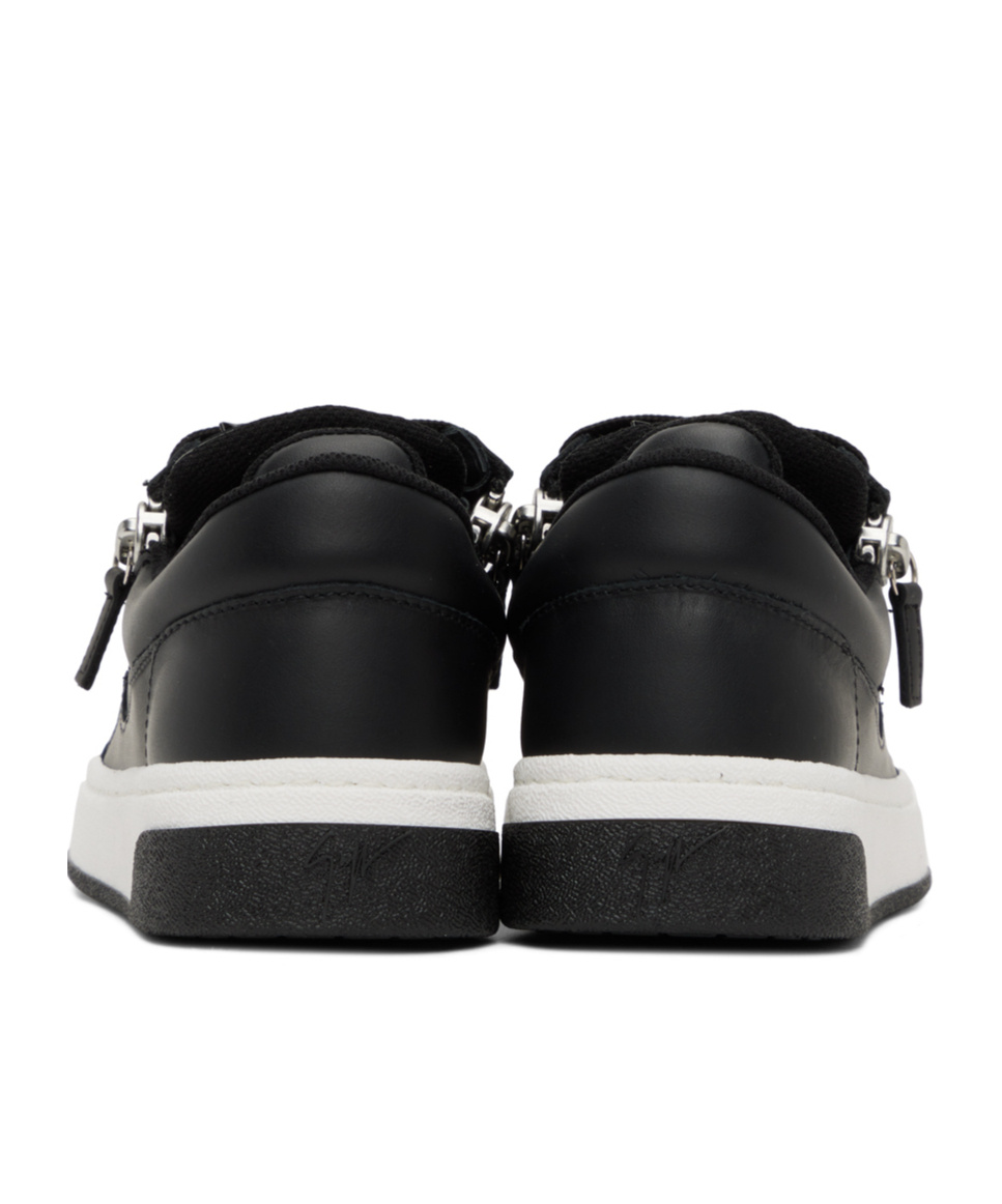 Giuseppe Zanotti Side Zipper Low-cut Casual Shoes In Black