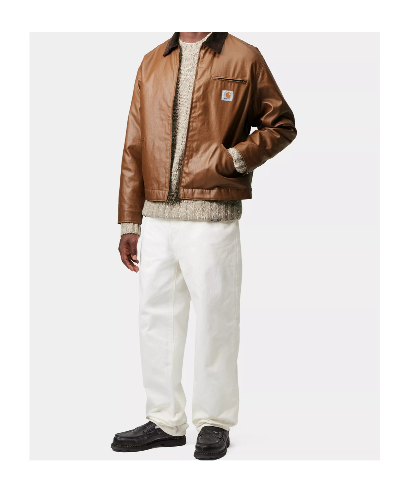 Carhartt Og Dean Jacket In Brown