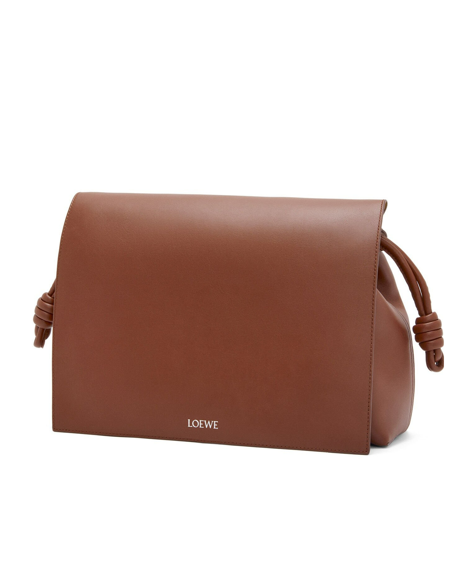 Loewe Flamenco Leather Messenger Bag In Brown