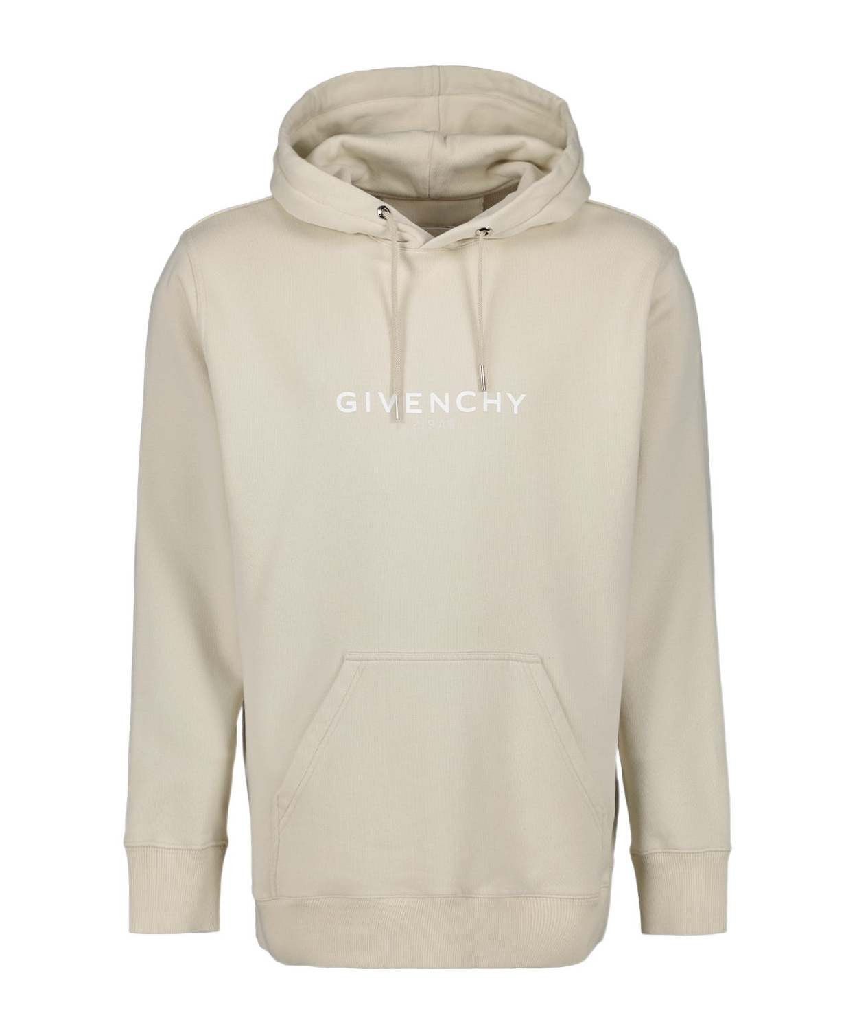 Givenchy Logo-print Cotton Hoodie In Nude