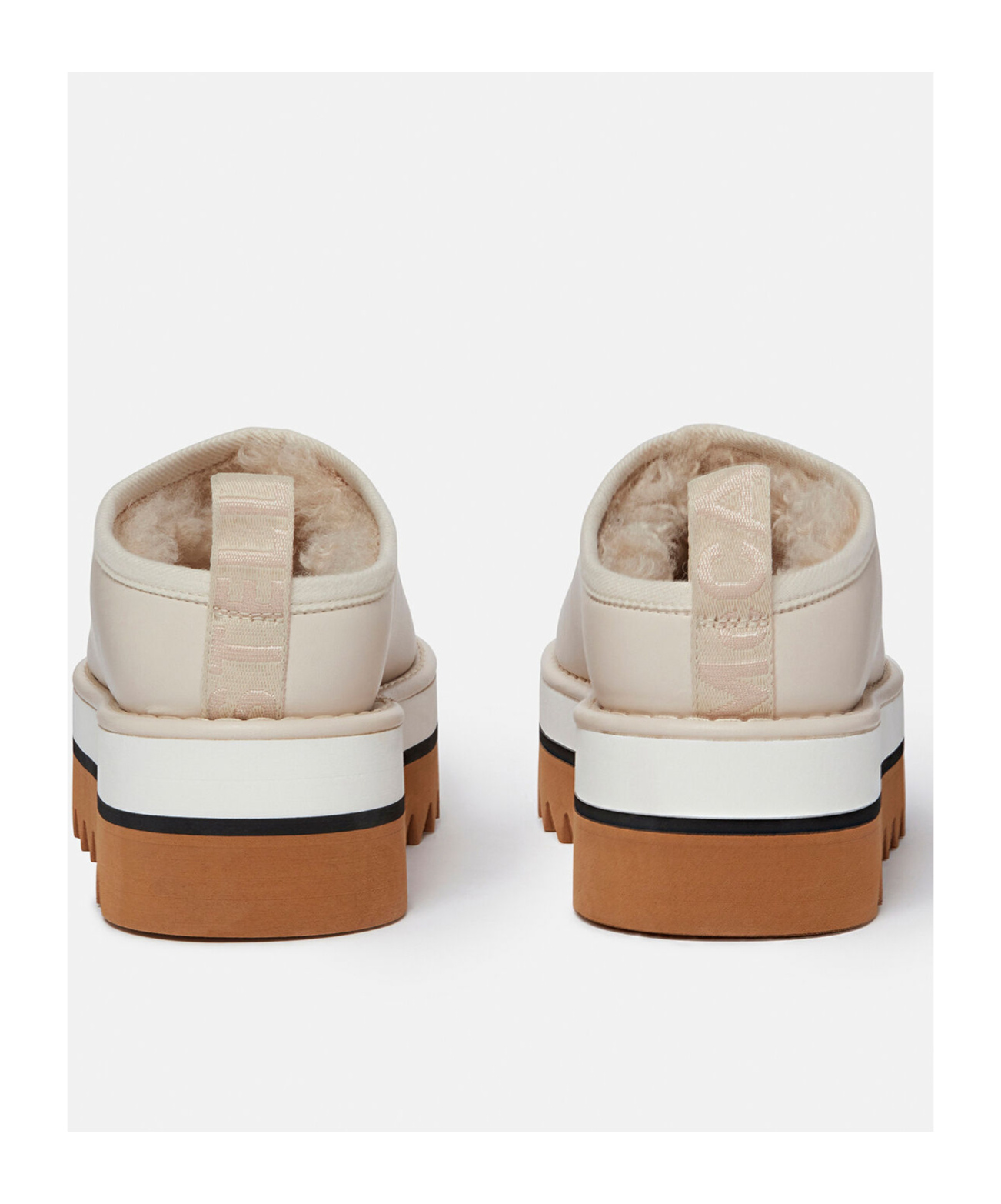 Stella Mccartney Sneakelyse Vegan Platform Slipper Mules In White