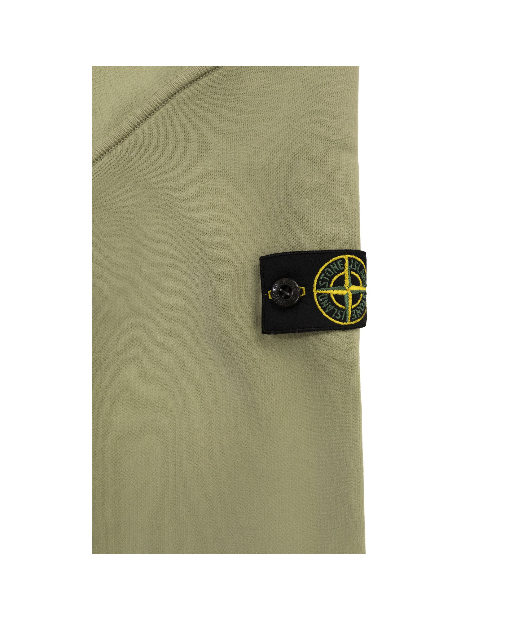 STONE ISLAND STONE ISLAND JUNIOR COMPASS PATCH ZIP-UP HOODIE