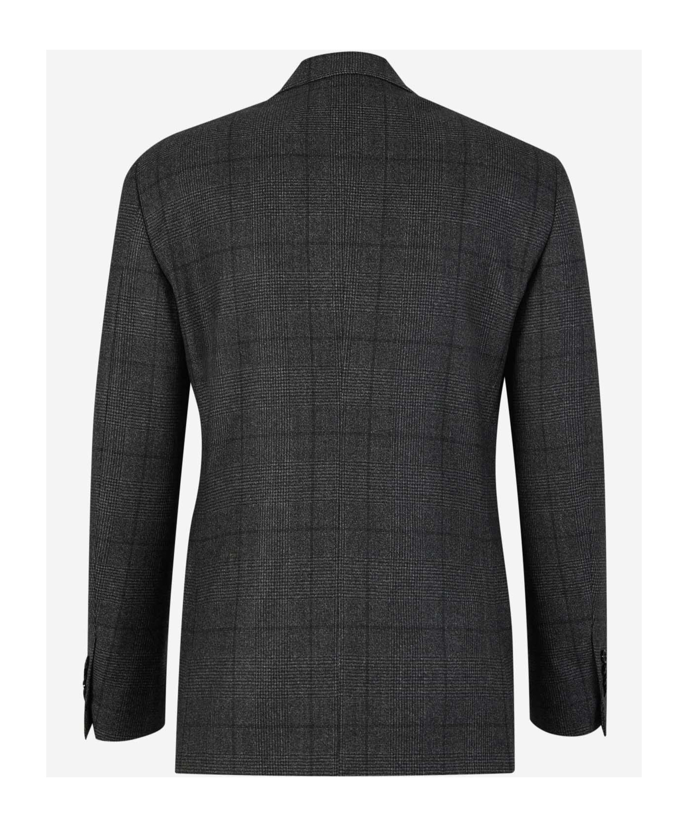 Lardini Checkered Pattern Suit In Gray